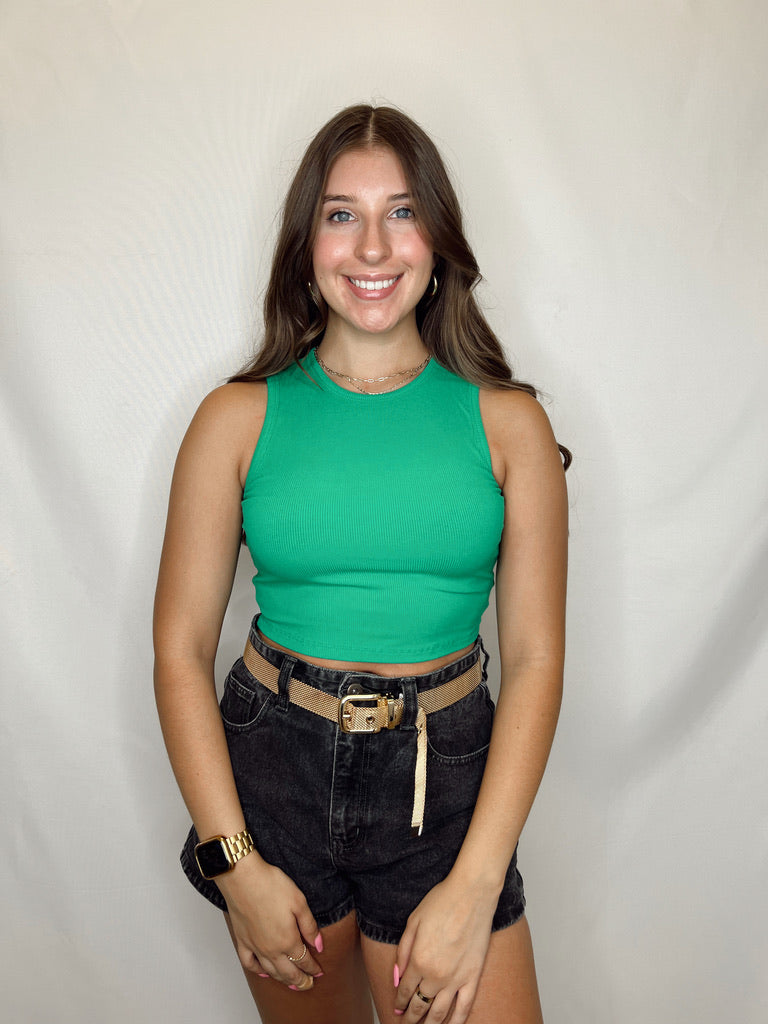 Necessity Tank Top // KELLY GREEN