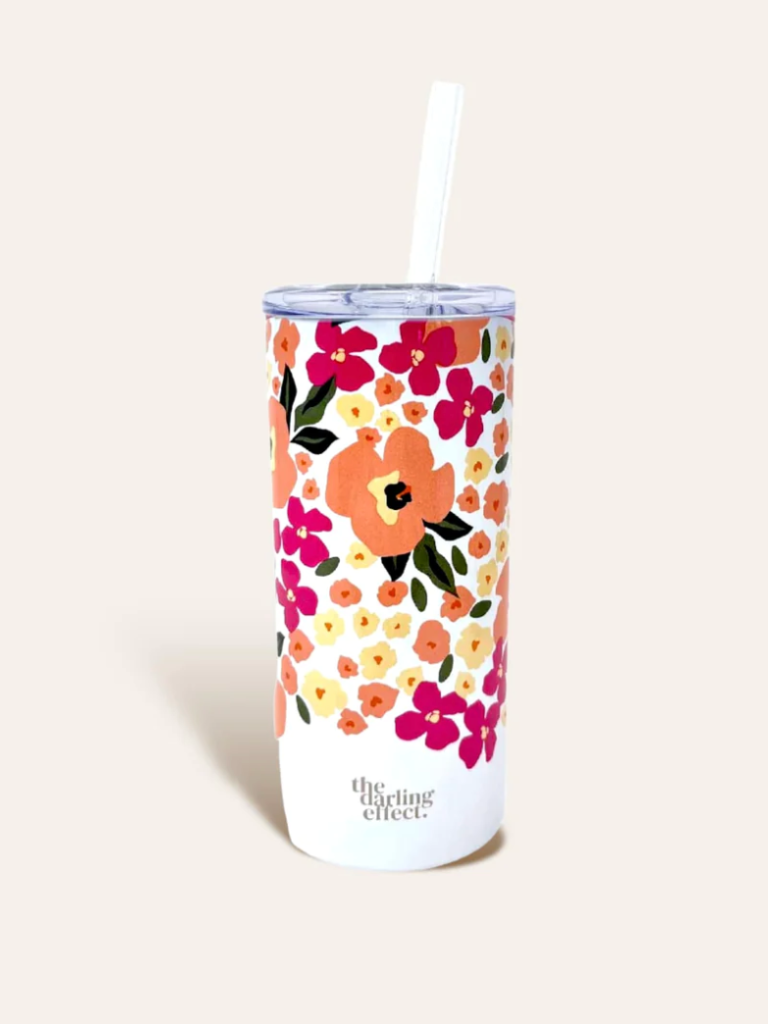 Skinny Tumbler With Straw