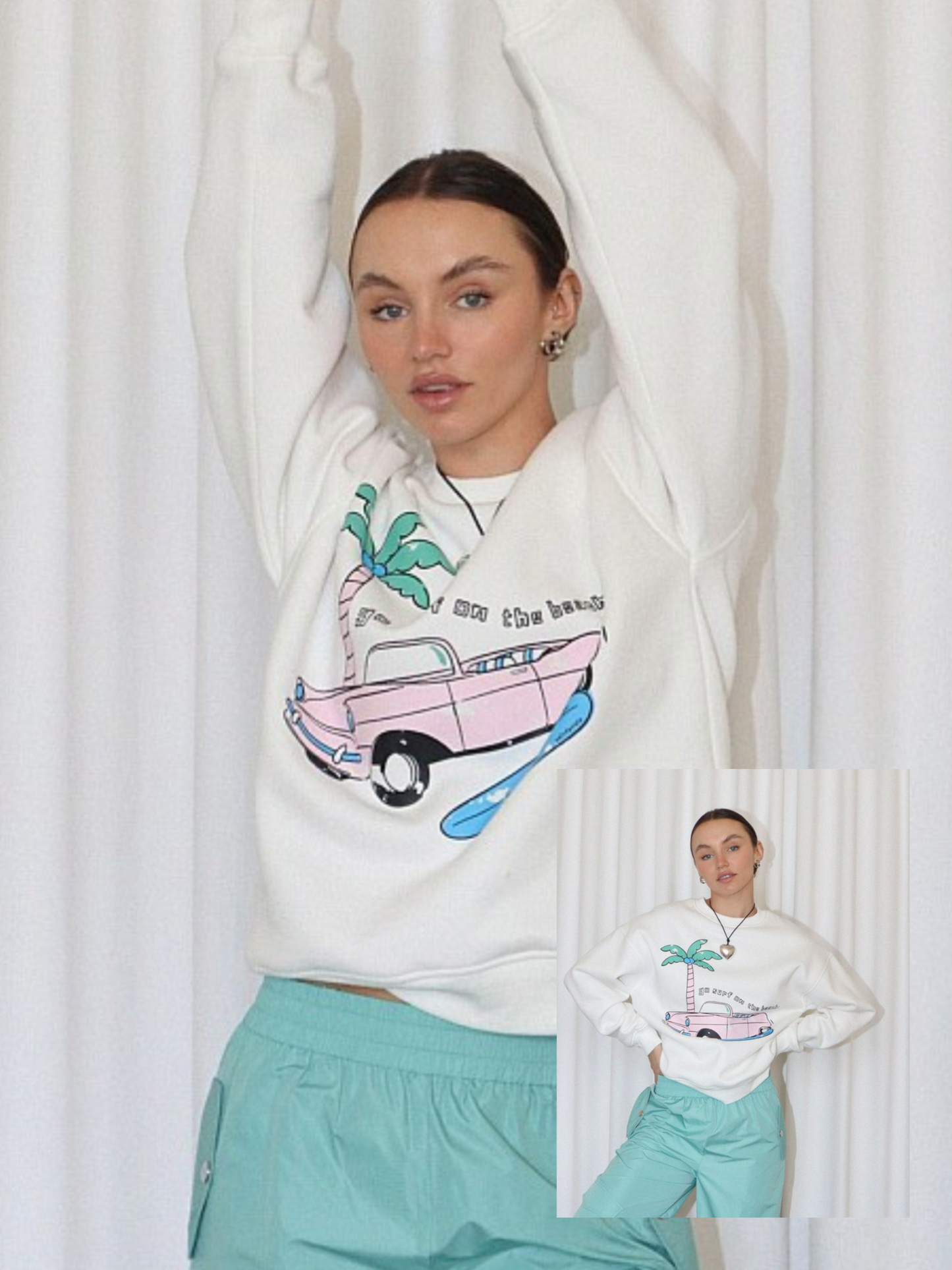 'Go Surf On The Beach' Crewneck