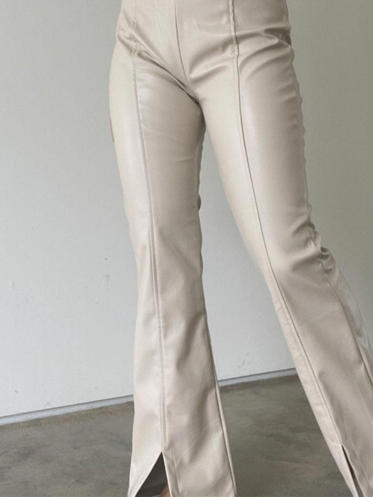 Desert Sand Leather Pants
