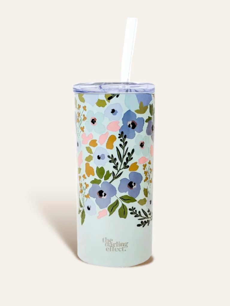 Skinny Tumbler With Straw