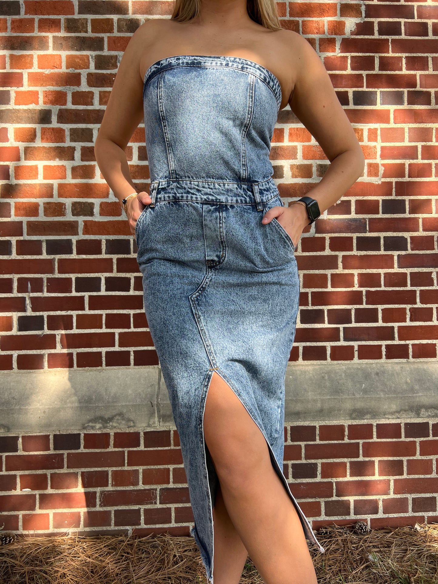 Show Stopper Denim Dress