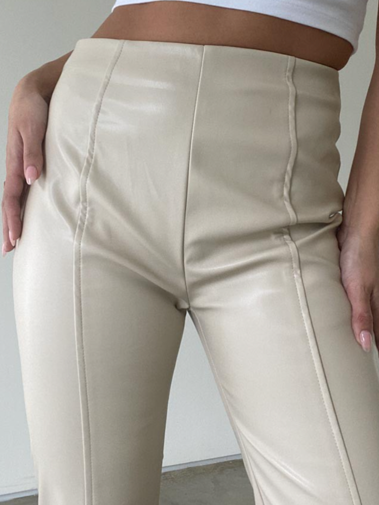 Desert Sand Leather Pants