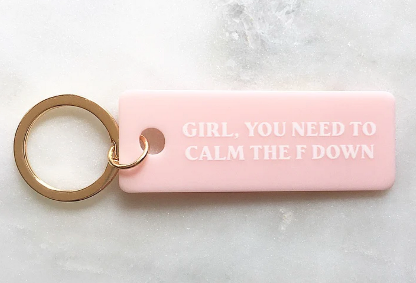 Calm Down Keychain