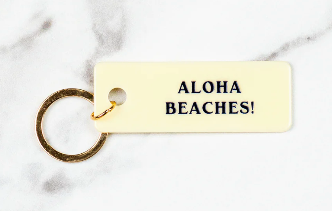 'Aloha Beaches!' Keychain