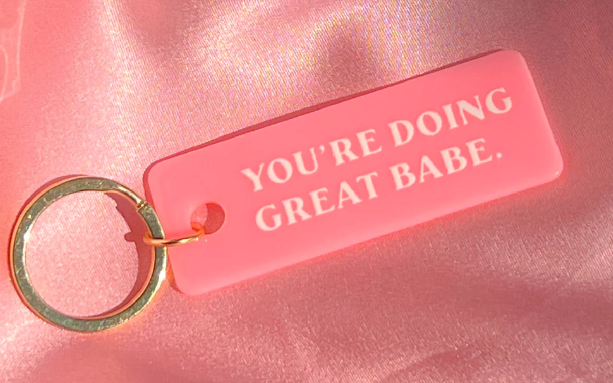 Doing Great Keychain