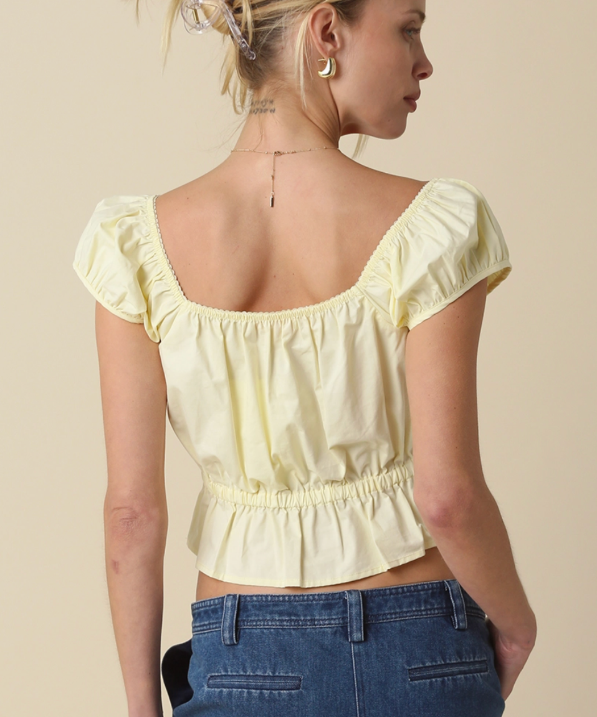 Macie Square Neck Top