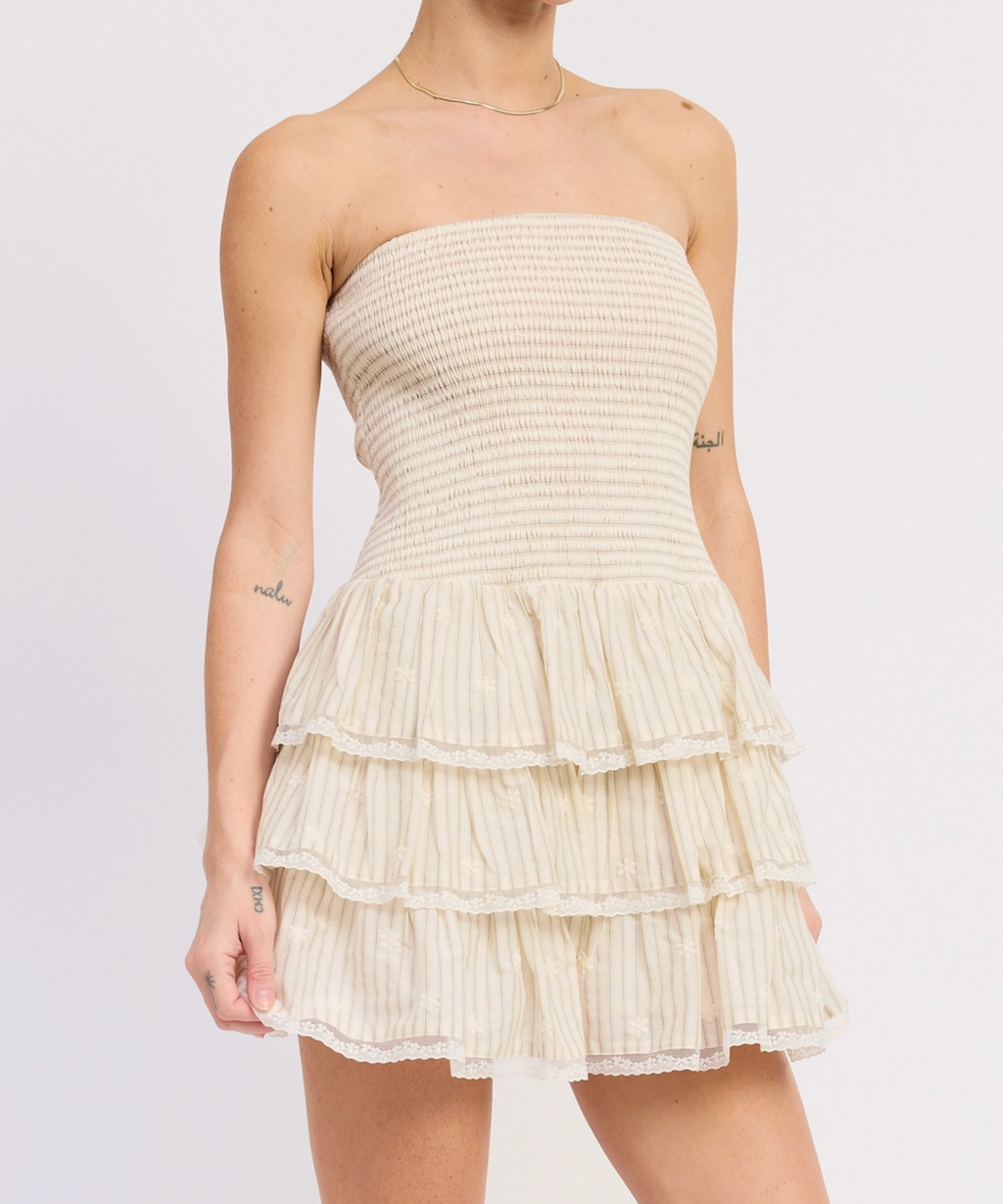 Meg Smocked Mini Dress