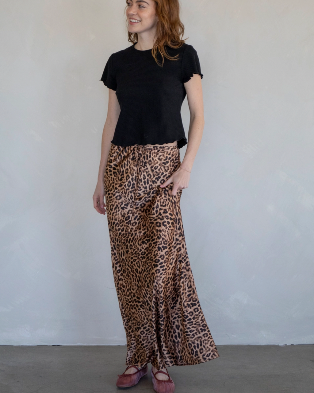 Leopard Maxi Skirt