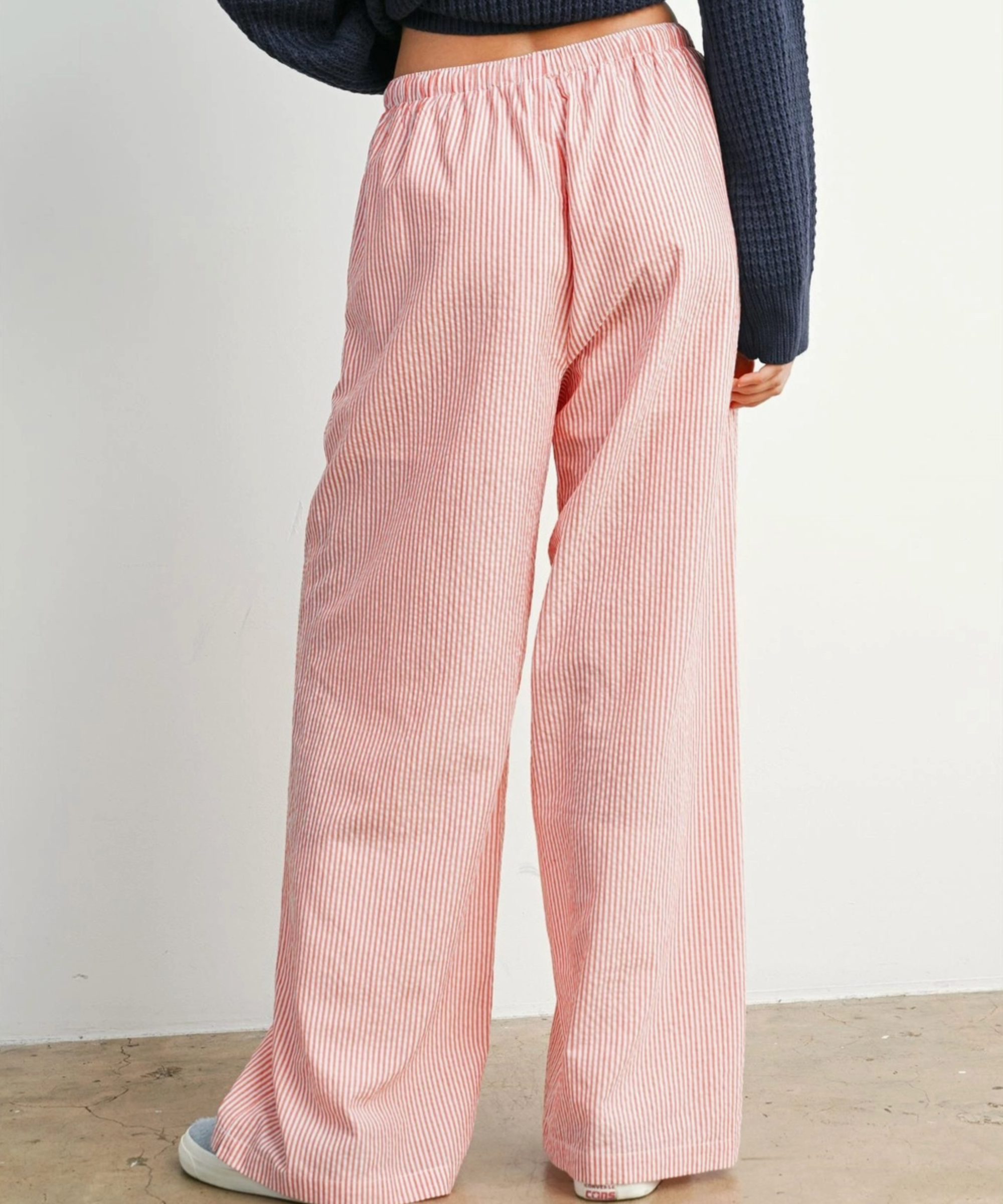 Drawstring Stripe Pants