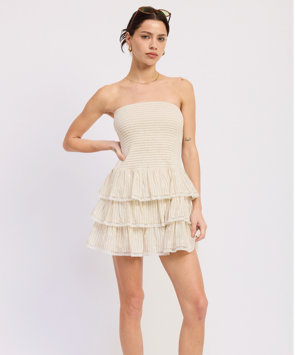 Meg Smocked Mini Dress