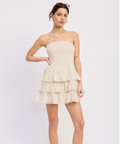 Meg Smocked Mini Dress