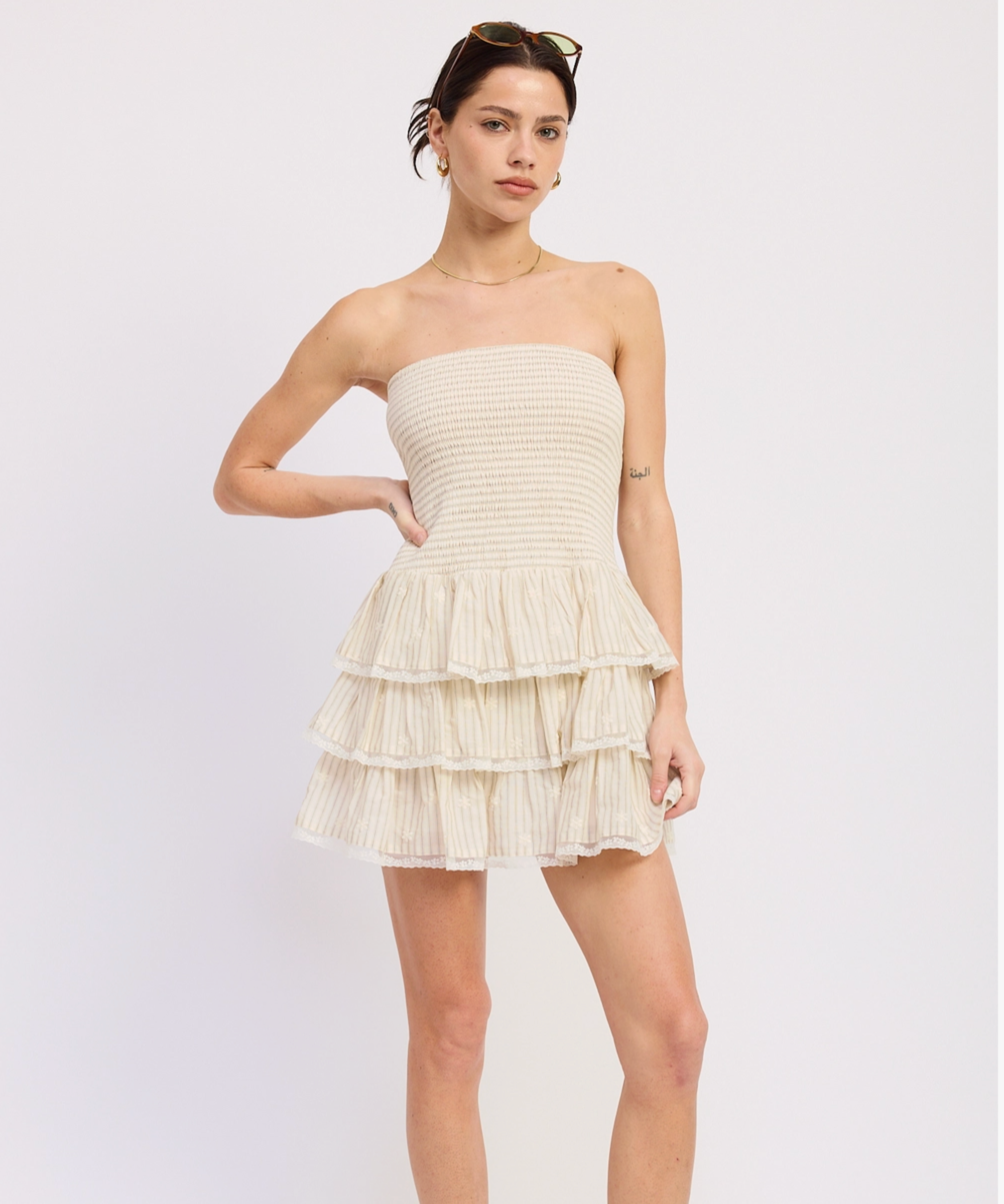 Meg Smocked Mini Dress