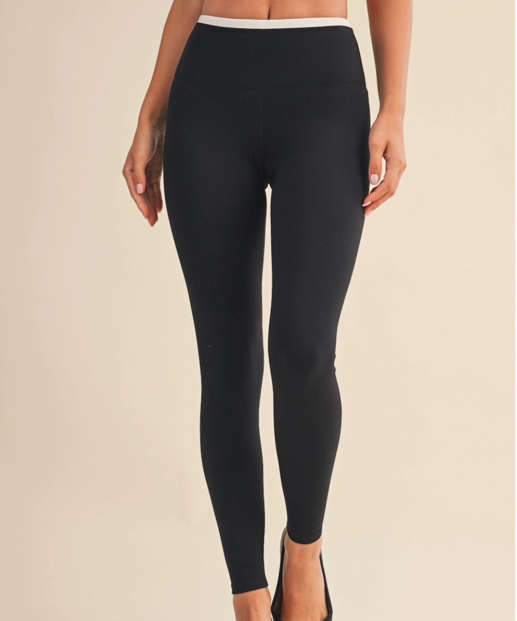 Contrast Binding Leggings