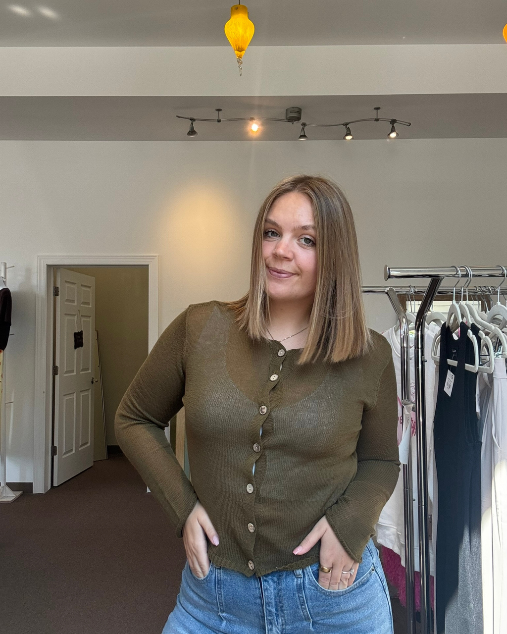 Olive Cardigan