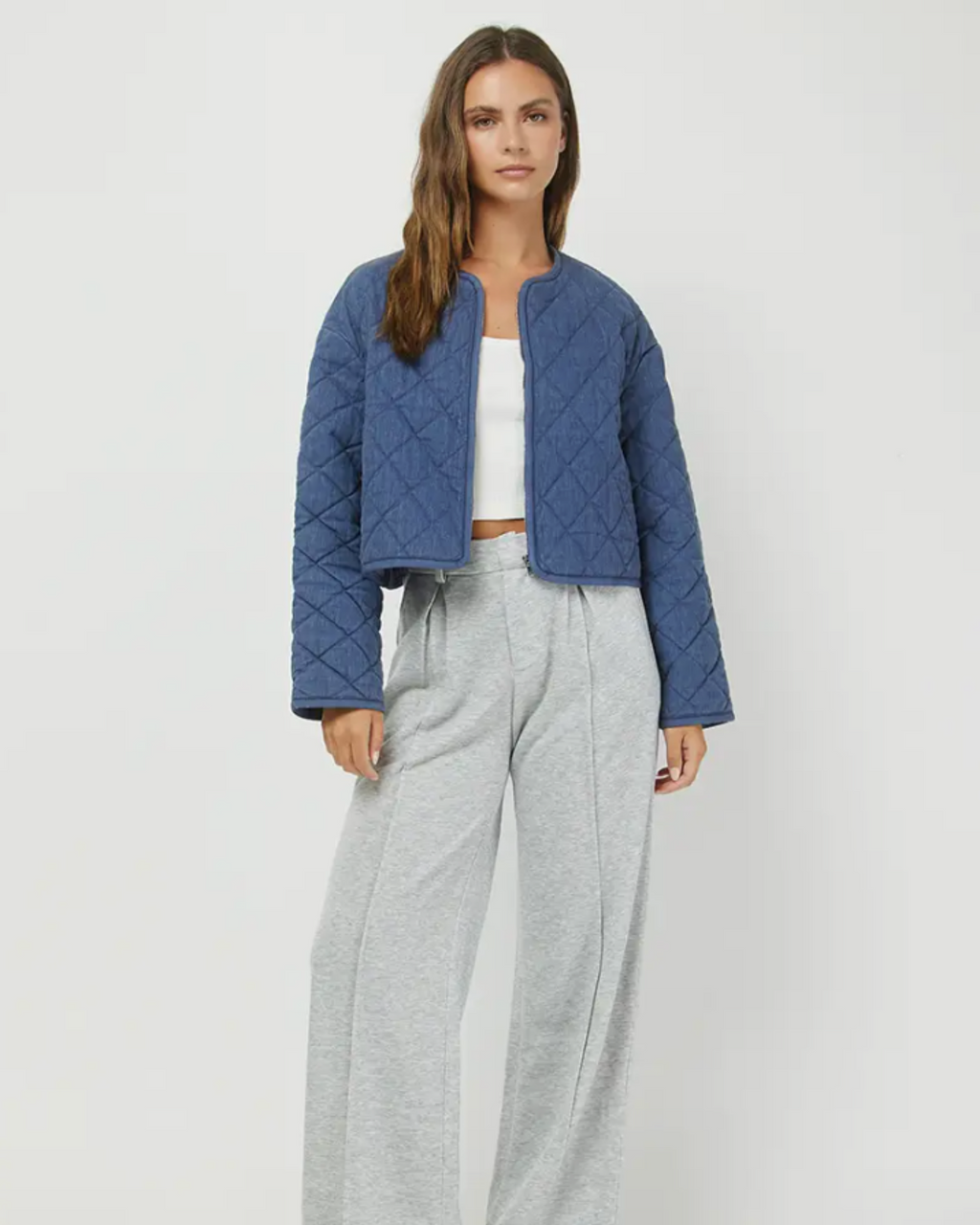 Quilted Denim Jacket