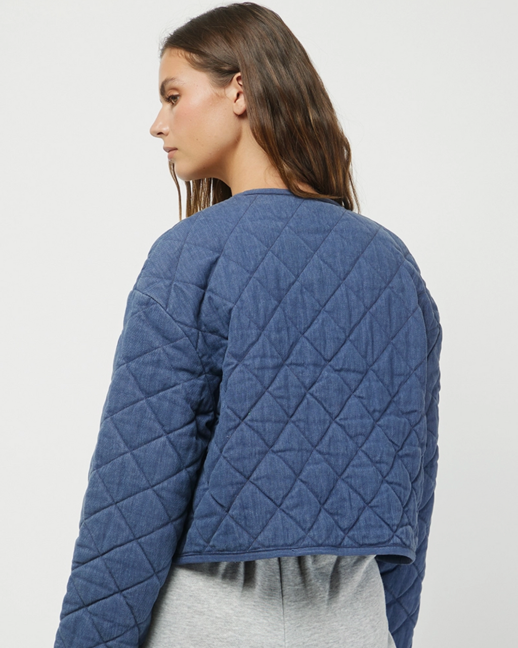 Quilted Denim Jacket