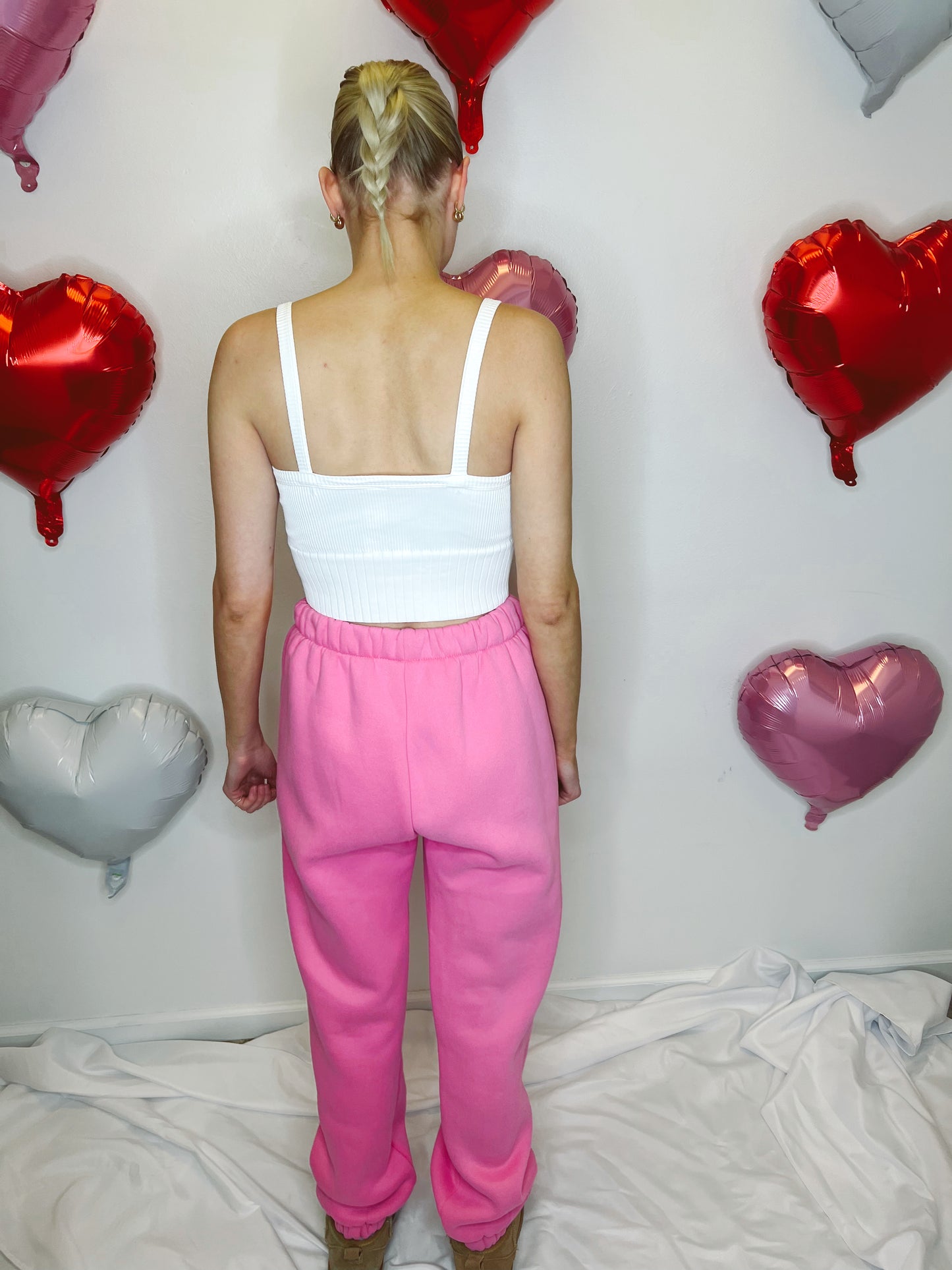 Love Bug Joggers // HOT PINK